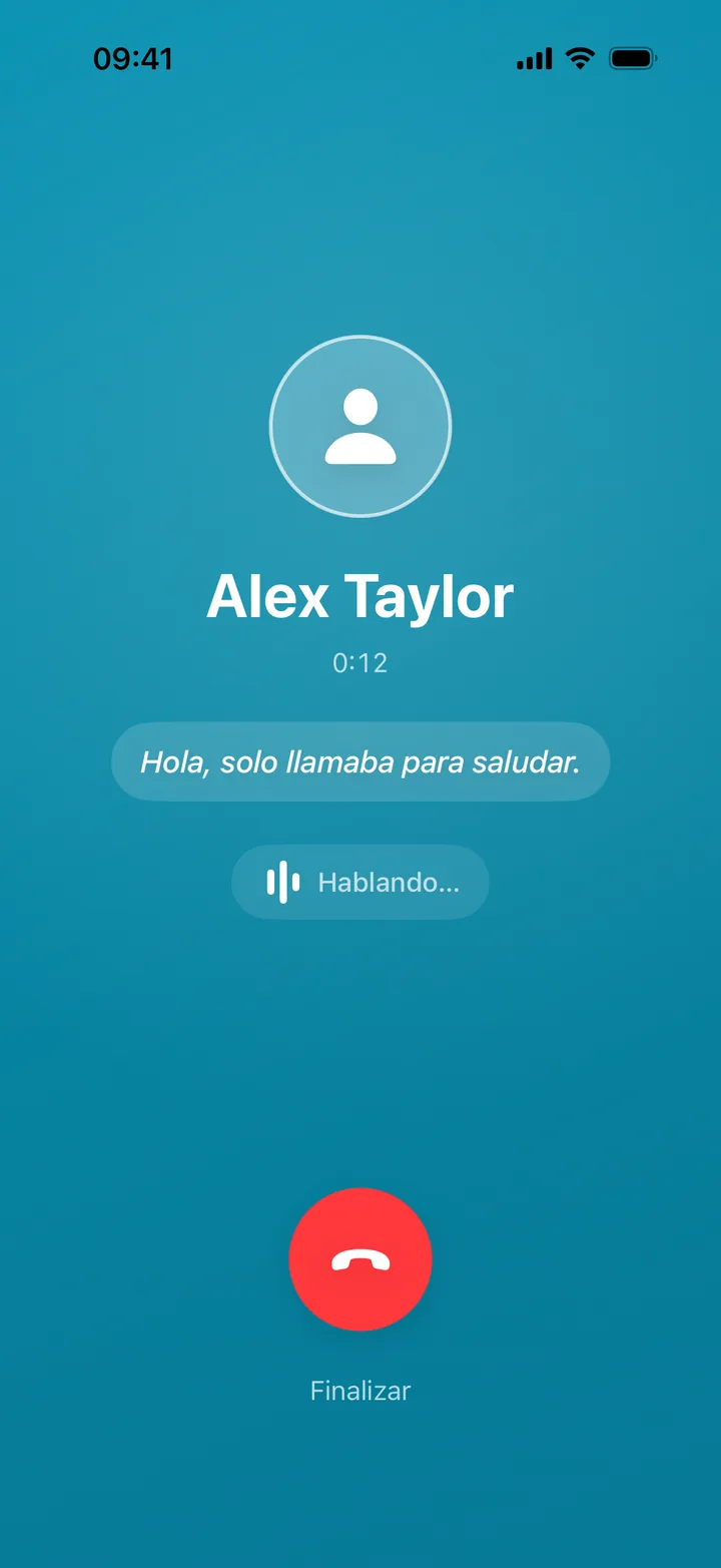 Conversaciones con voz IA