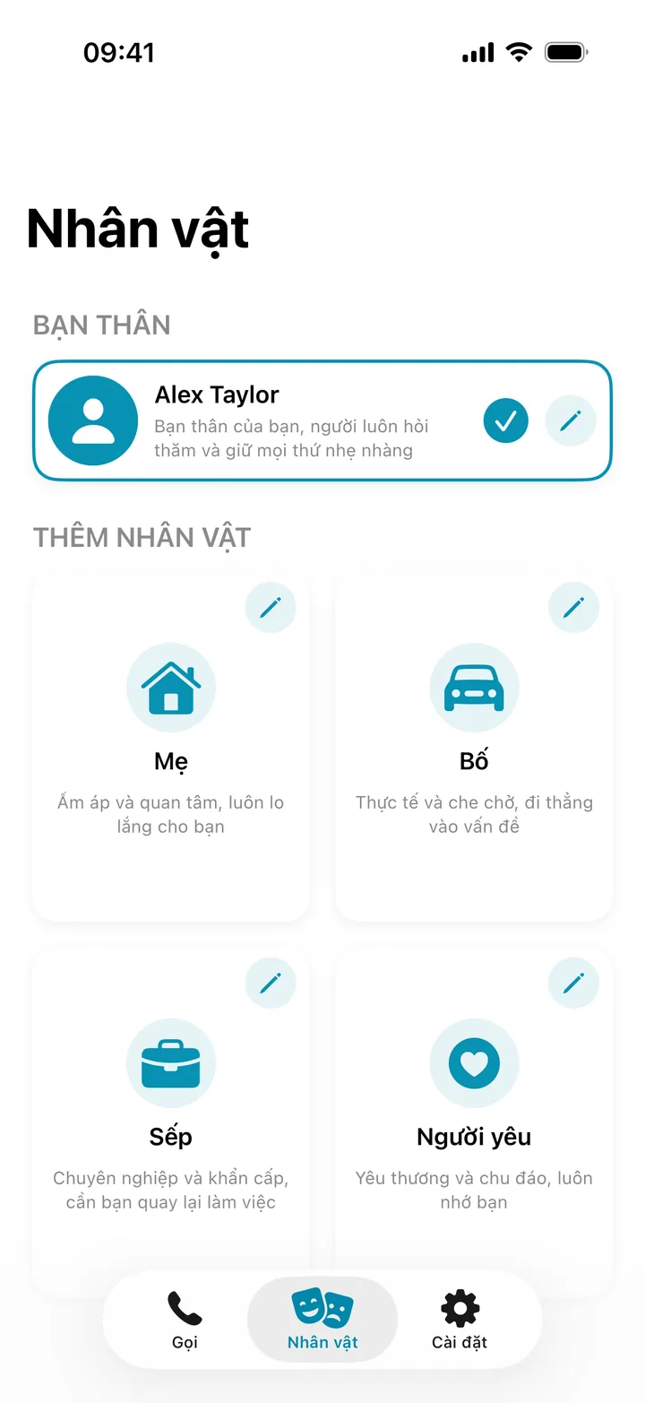 Chọn người gọi