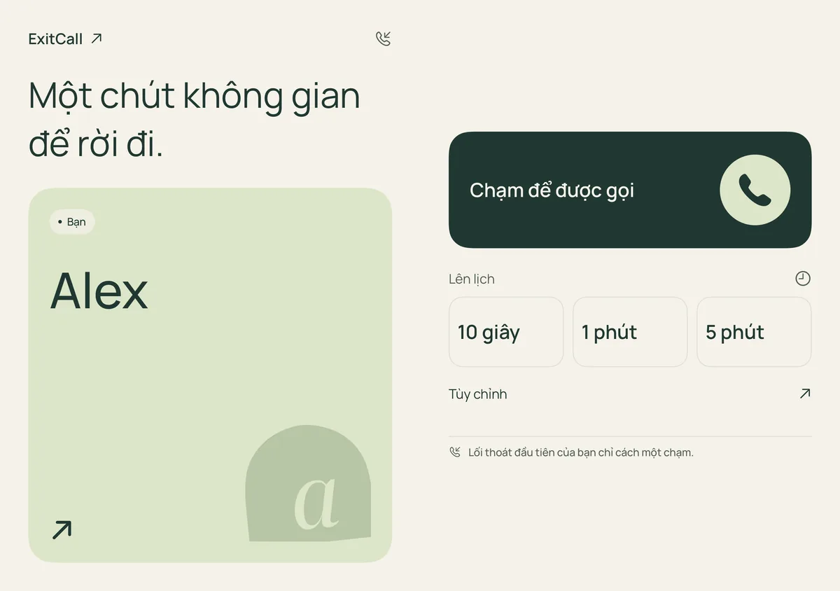 Màn hình mở · xem trước bố cục